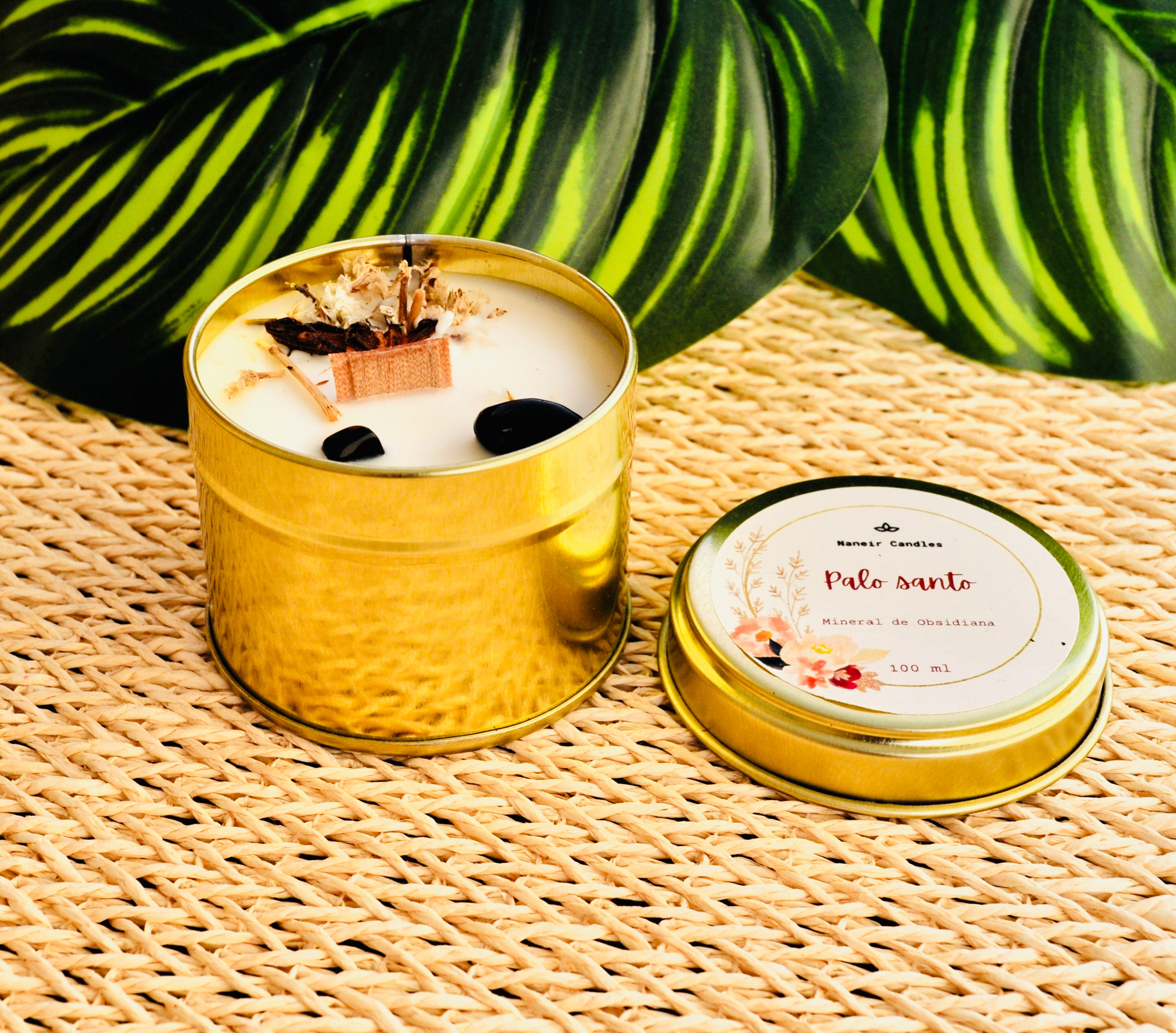 baby palo santo y obsidiana