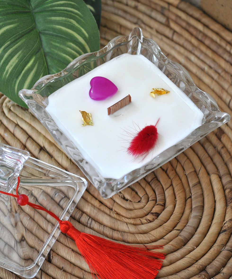 Vela Rubí Flor de loto