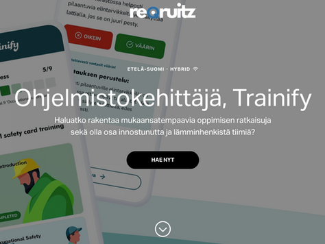 avoin työpaikka ohjelmistokehittäjä