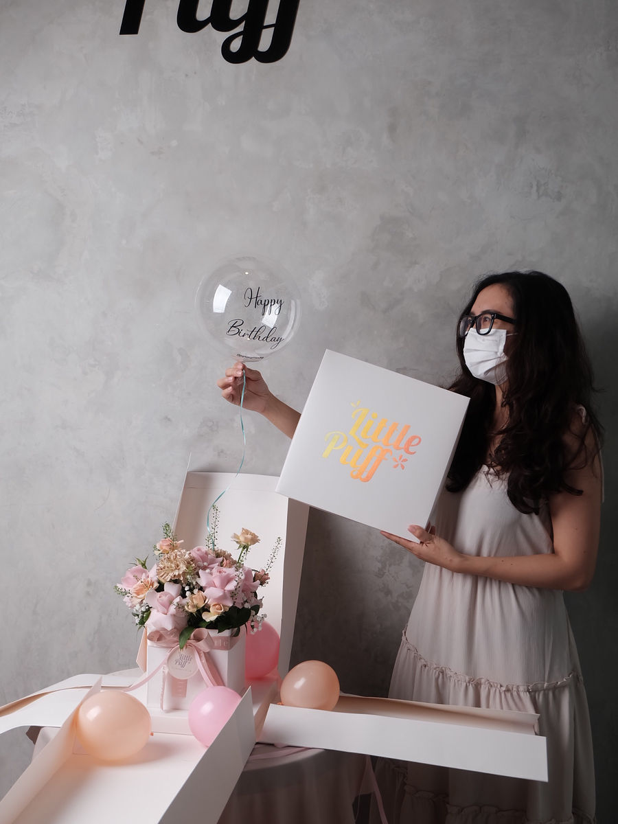 Pop Up Box — — Little Puff Flowers