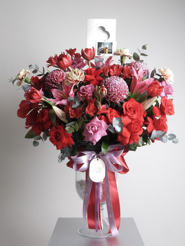 Mixpuff Vase 2jt — — Little Puff Flowers