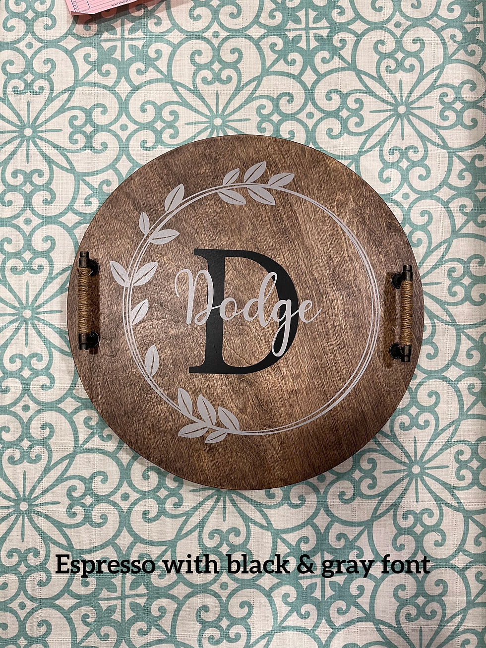 Thumbnail: Wooden Tray (or Lazy Susan)