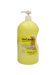 Mont Marte Acrylic Pump 2L - Lemon Yeloow