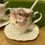 縮圖：Porcelain Art Tea Cup Set | 白瓷貼歐式下午茶杯碟一套