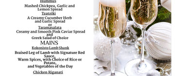 Experience Excellence at Papaspiros 728 Lake Street Open New Year's Day! Specialty Three Course Menu
