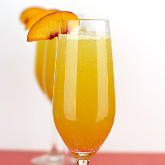 Enjoy a Peach Bellini at Papaspiros Greek Brunch from 10 am to 2 pm.