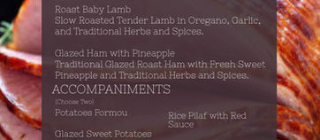 For a Limited Time Try Our Extended Holiday Specials Courtesy of Papaspiros Restaurant 728 Lake Opa!