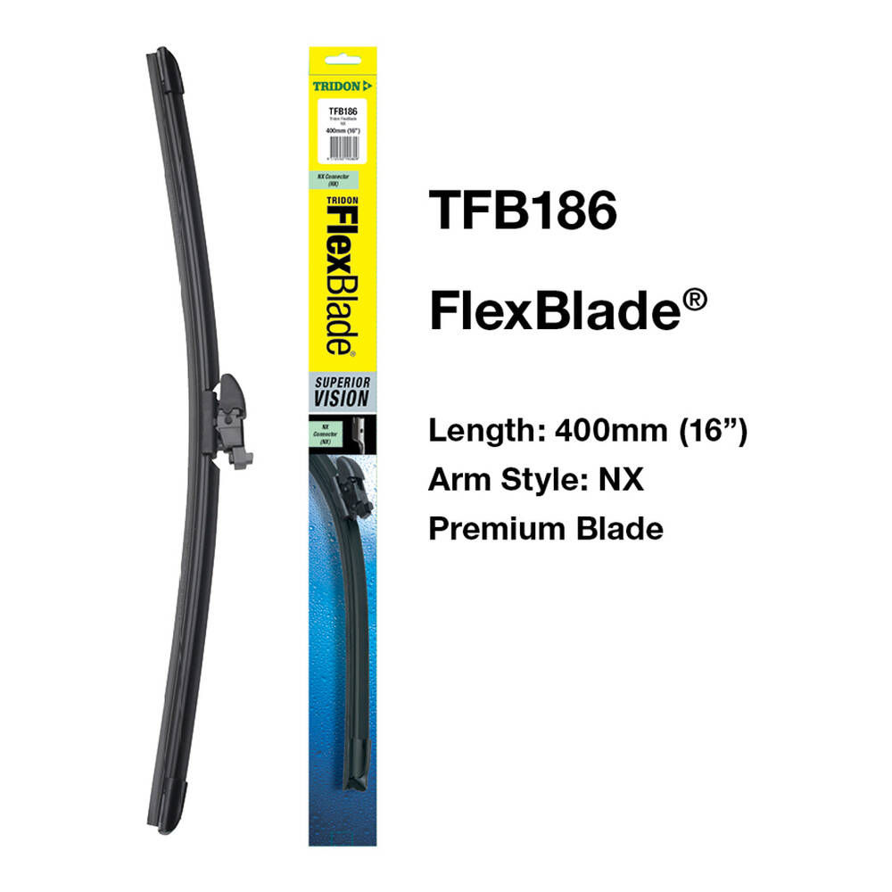 Tridon FlexBlade Wiper 400mm (16") Single - TFB186