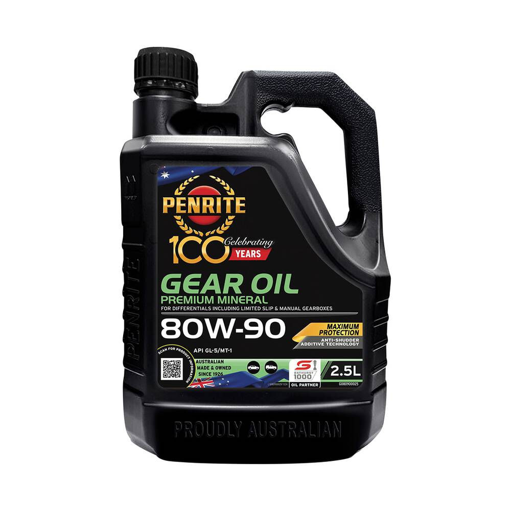 Penrite Gear Oil - 80W-90, 2.5 Litre