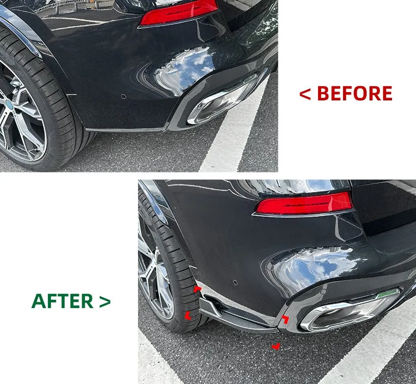 Suitable For BMW X5 G05 LCI M Sport 2019-2022 Rear Bumper Splitter