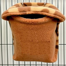 Sleeping pouches, bonding pouches, traveling sacks, nests, and nesting materials.