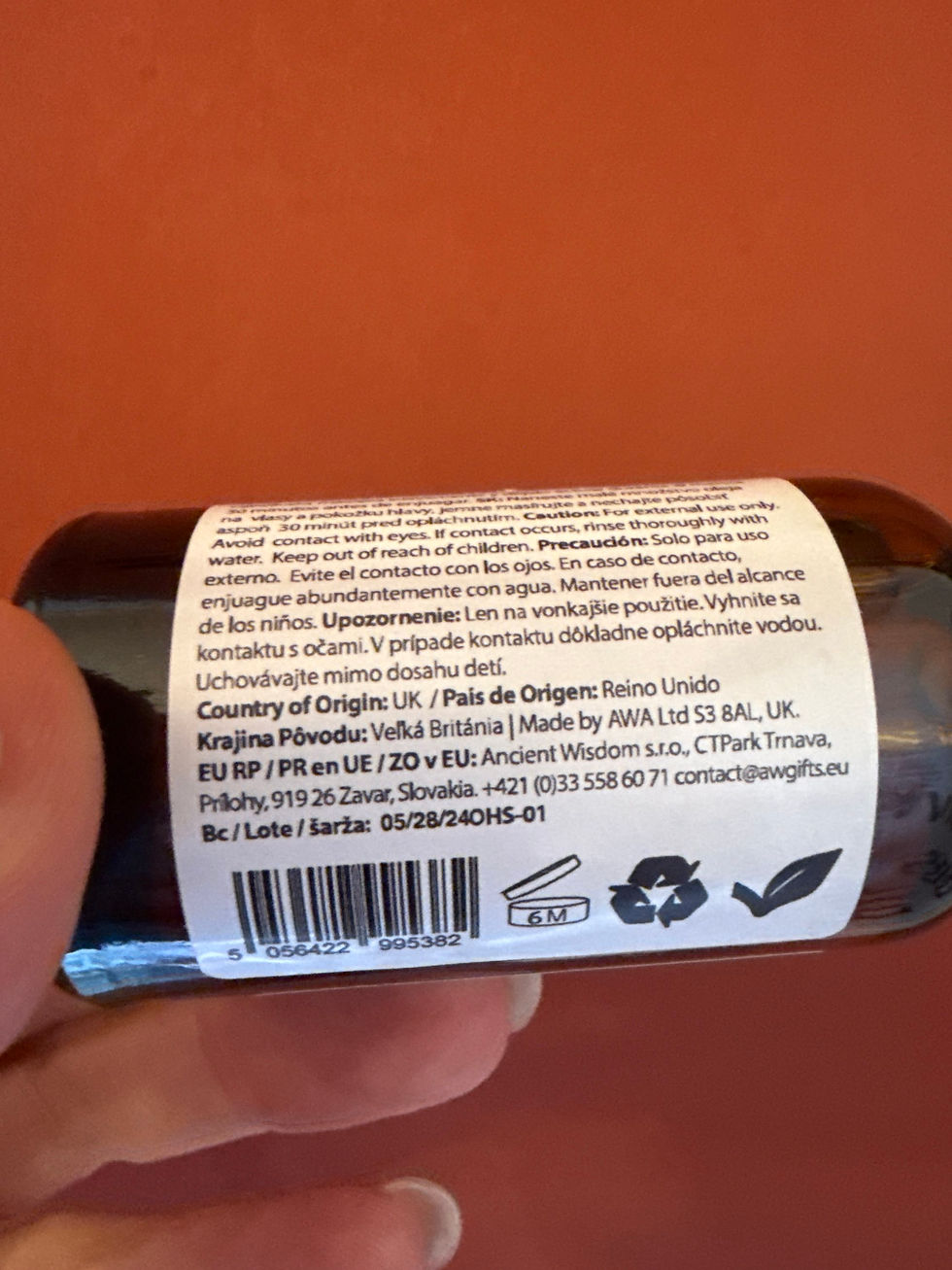 Miniatura: Serum na růst vlasů ricinový olej bez parfému / fragrance free 30 ml