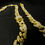 Thumbnail: 19 Inch Iced Out Cuban Gold Necklace and Bracelet Set