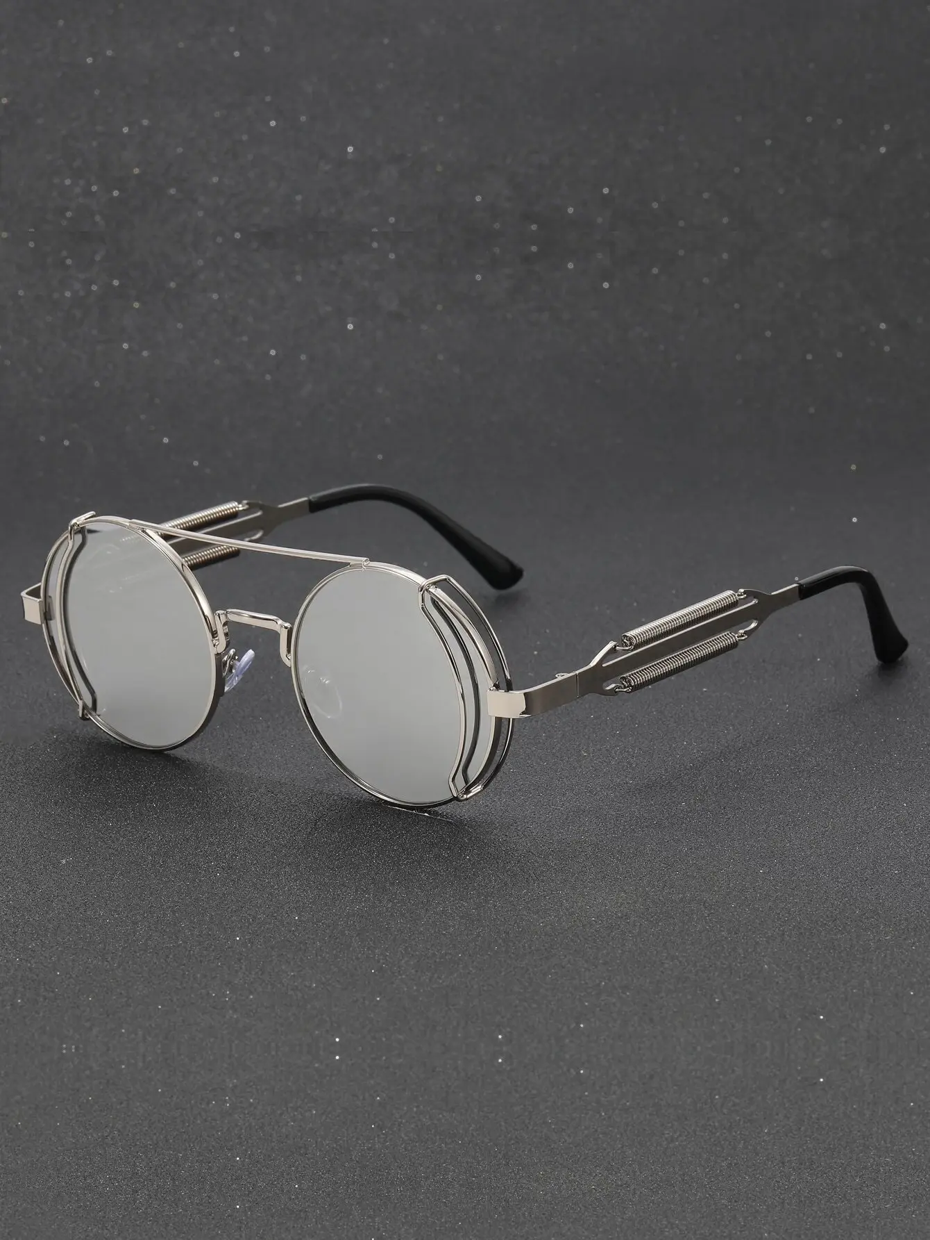 Watch Maker Silver Metal Frame Glasses