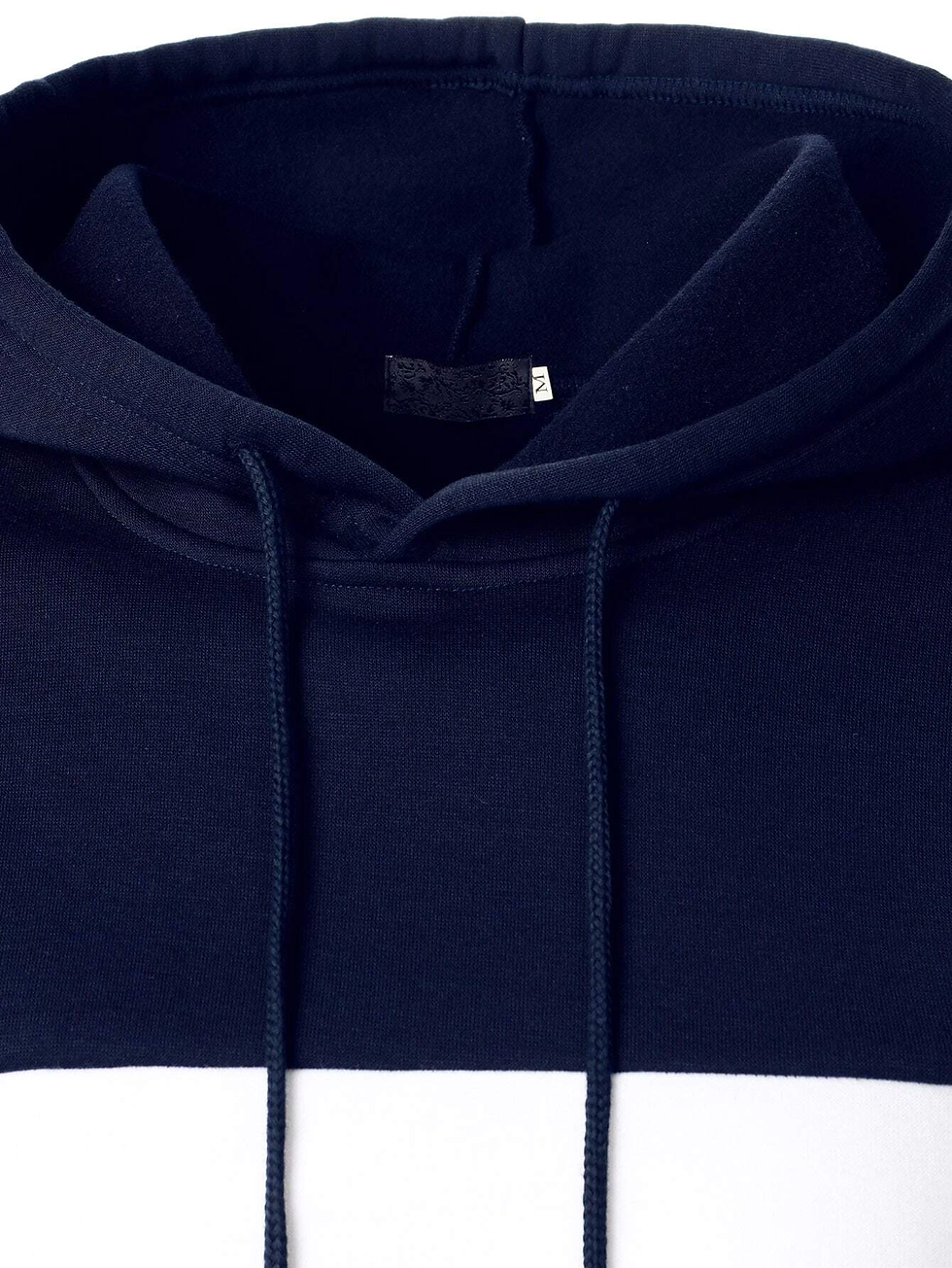 Thumbnail: Men Colorblock Pocket Hoodie