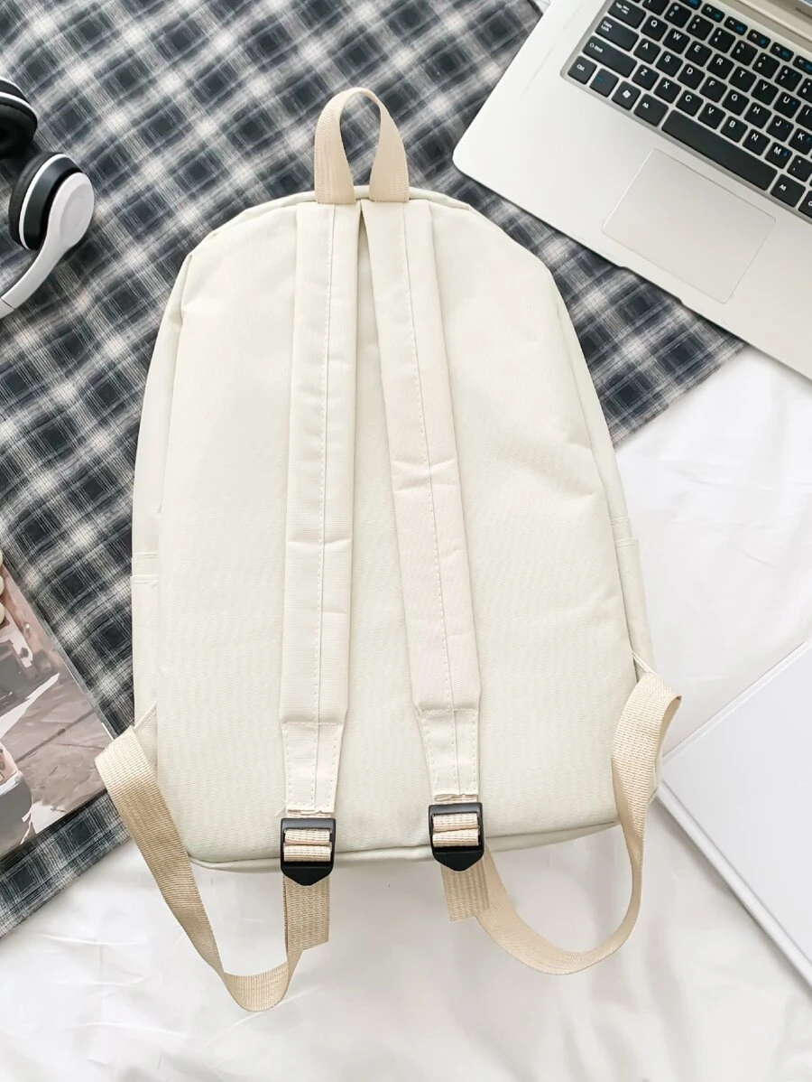 Thumbnail: Cream Minimalist Two-strap  Backpack