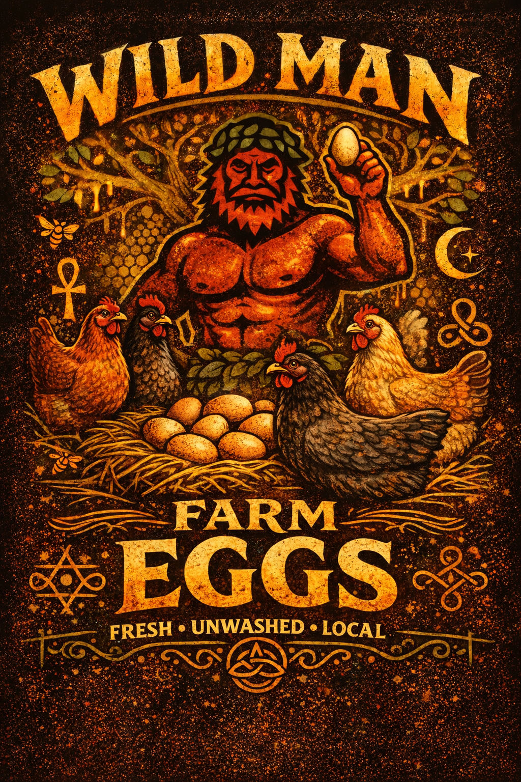 Wild Man Farm Fresh Unwashed Eggs