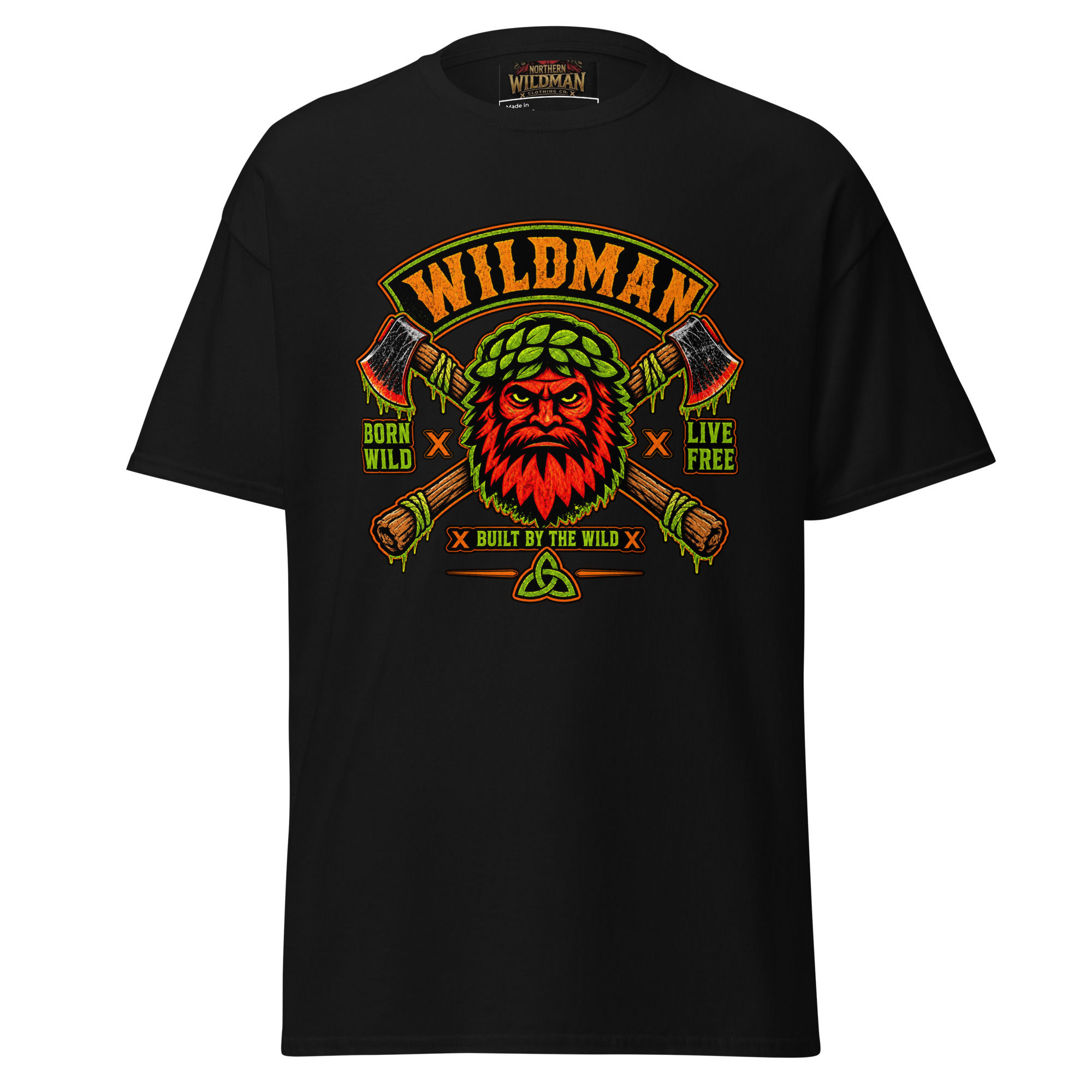 Wild Man Cross Axe classic tee
