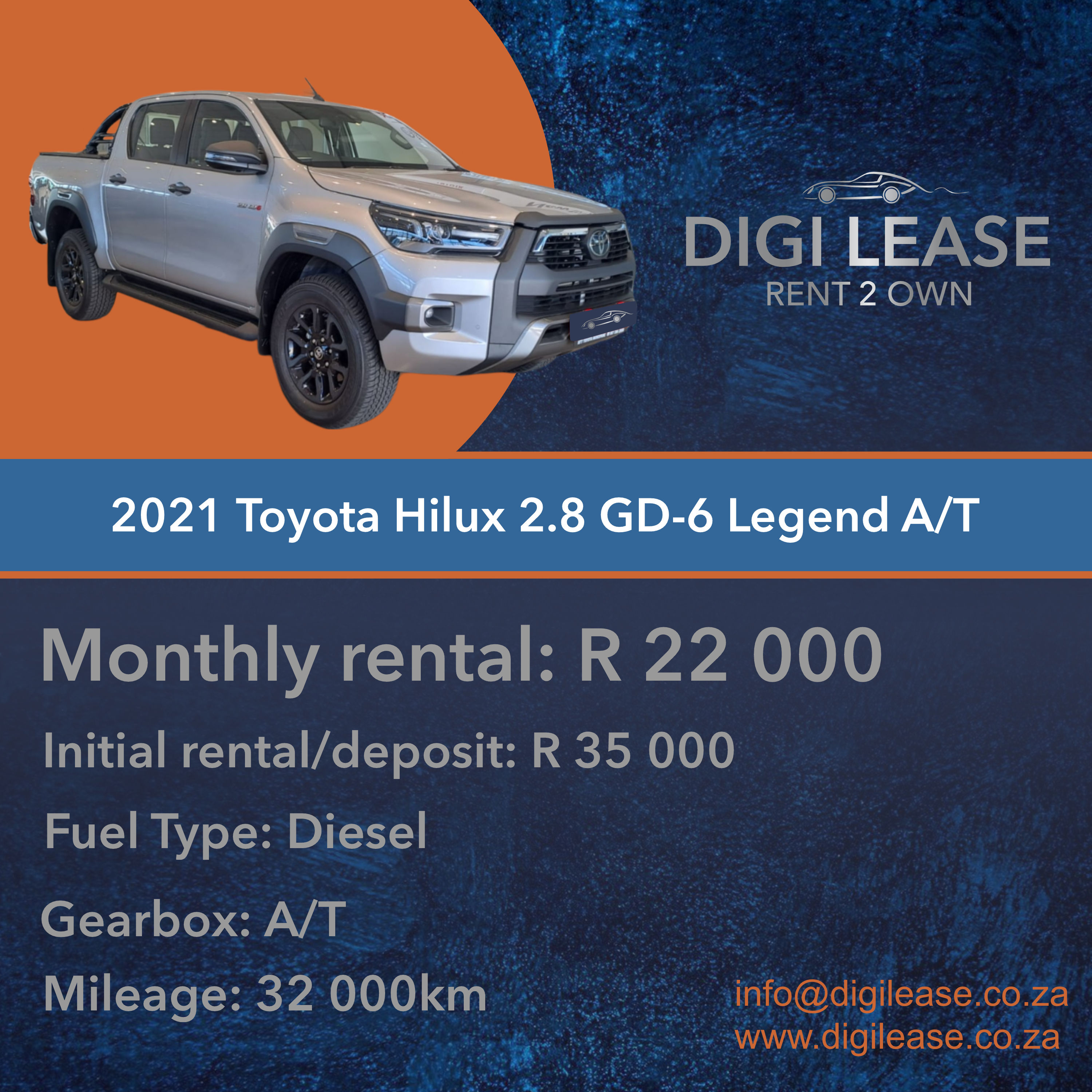 2021 Toyota Hilux 2.8 GD-6 Legend A/T