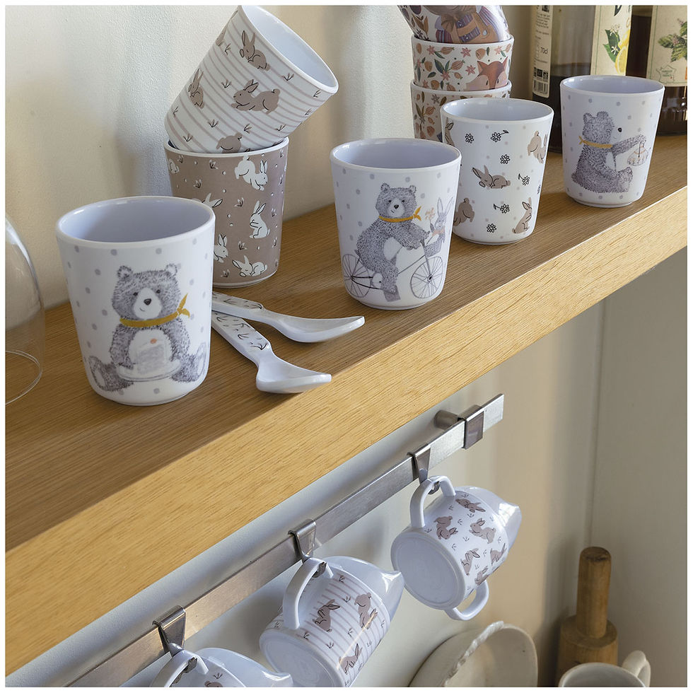 Set de 3 verres Les Malices de Léon et Arthur enfant MATHILDE M