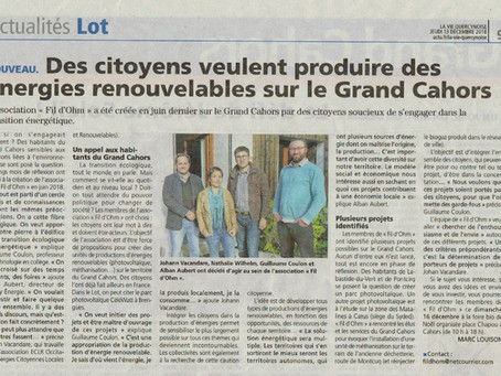 Des citoyens veulent produire des énergies renouvelables sur le grand Cahors