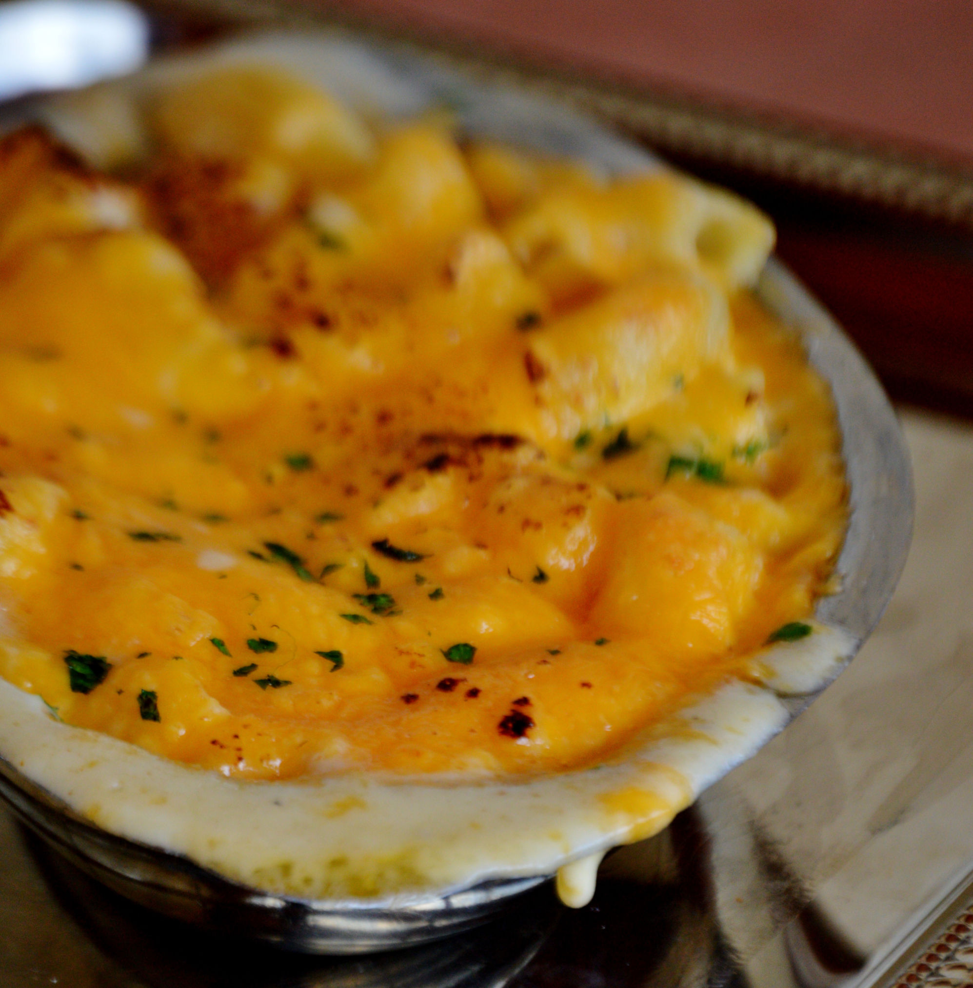 Smoked Gouda Mac & Cheese Menu Item for In-Cabin Dining