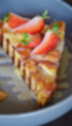 Bread Pudding Menu Item for In-Cabin Dining