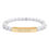 Thumbnail: 'Dance Break' Natural Stone Stretch Bar Bracelet