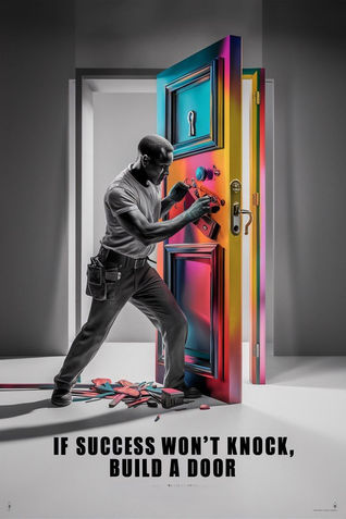 If success doesn't knock, build a door