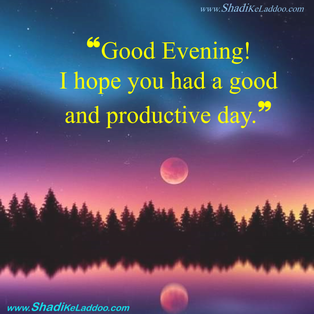 Good Evening Quotes | ❝Good Evening! I hope you had a good and productive day.❞