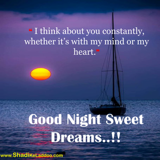 Good Night Quotes | ❝ I think about you constantly, whether it’s with my mind or my heart.❞