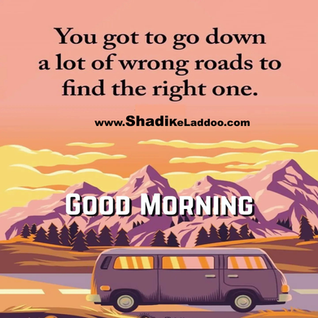 You you got to go down a lot of wrong roads to find the right one.