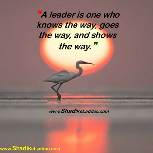 Good Evening Quotes | ❝A leader is one who knows the way, goes the way, and shows the way.❞