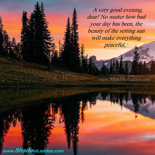 Good Evening Quotes | ❝ A very good evening, dear! No matter how bad your day has been, the beauty o