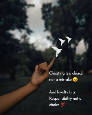 Cheating is Choice Not a Mistake