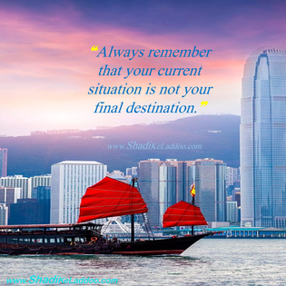 Good Evening Quotes | ❝Always remember that your current situation is not your final destination.❞