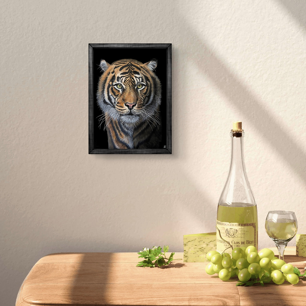Thumbnail: Hand-painted Tiger Print