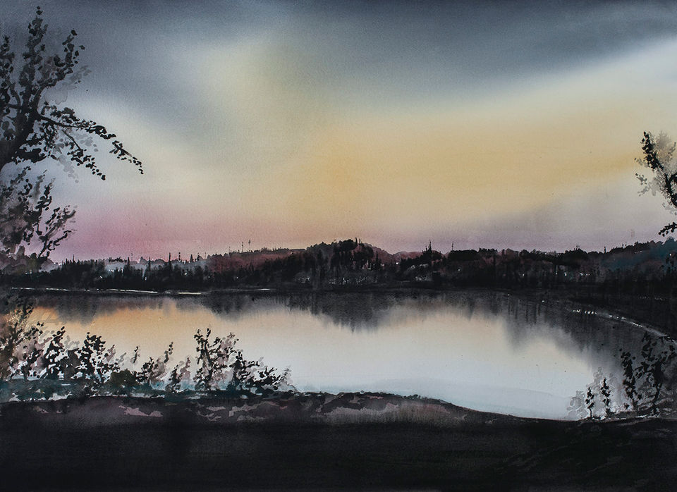 mysig sjö av Daniel Zausnig