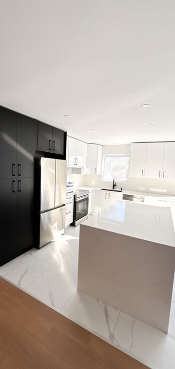 Rénovation de cuisine à Laval avec armoire IKEA