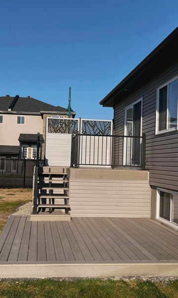 Construction de terrasse en composite à Saint-Eustache