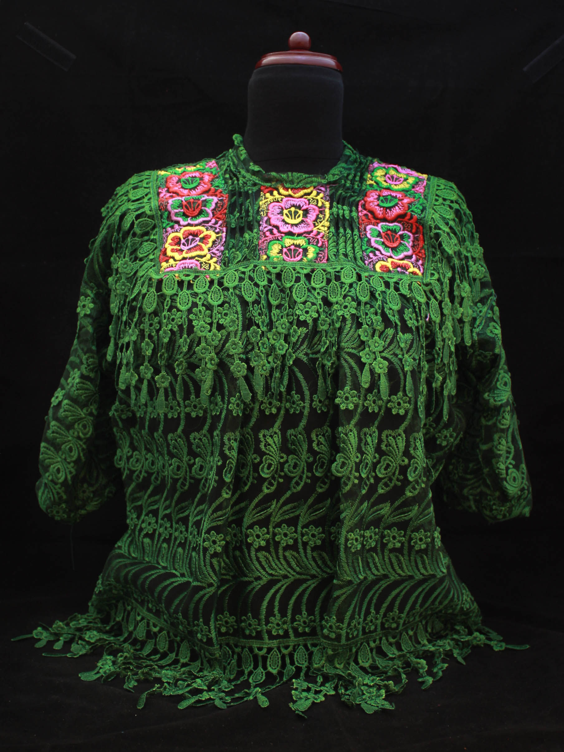 Blusa Encaje Verde (M)