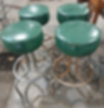Chrome_Green Stools