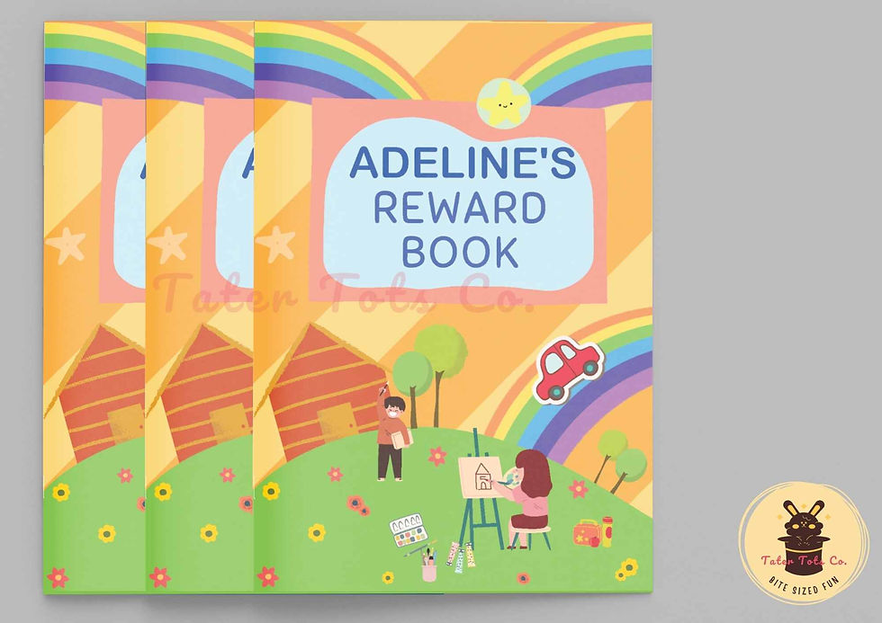 Personalized Reward Sticker Chart Punch Card for Kids Behavior Habit Tracker