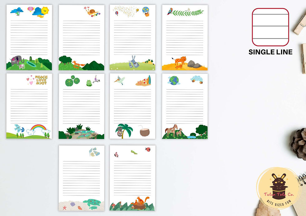 Letter and Number Writing and Tracing, Handwriting Practice Lined