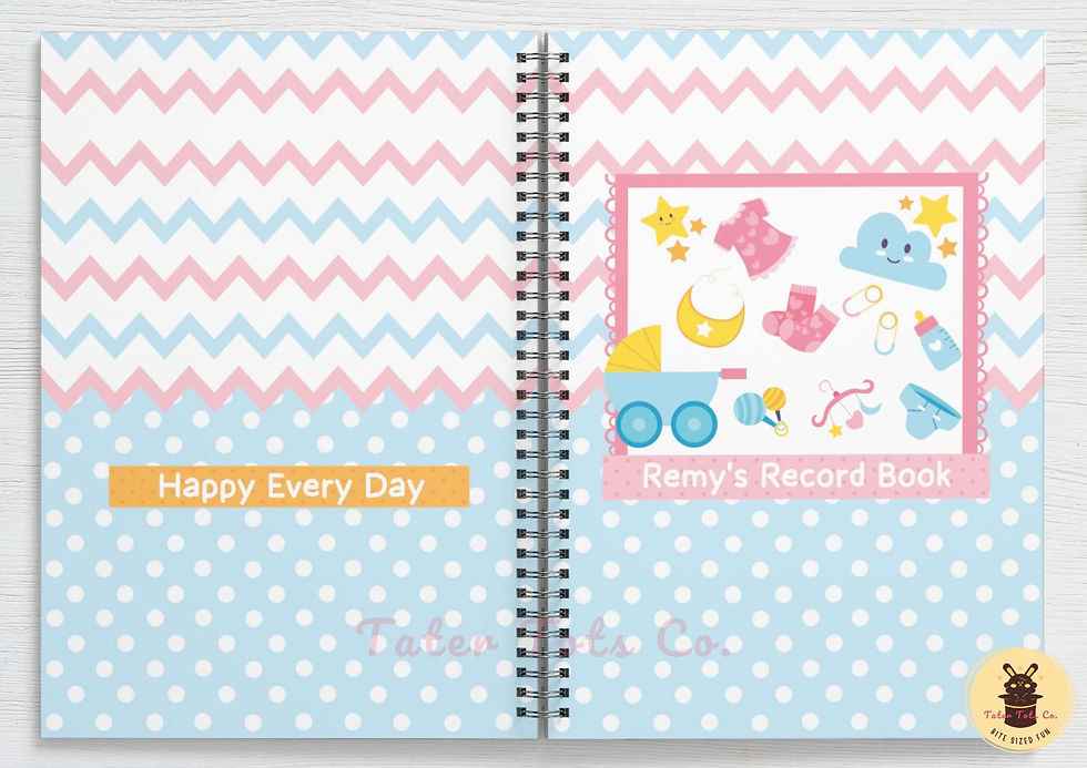 Printable Baby Tracker Daily Check List Record Book Newborn Planner Journal