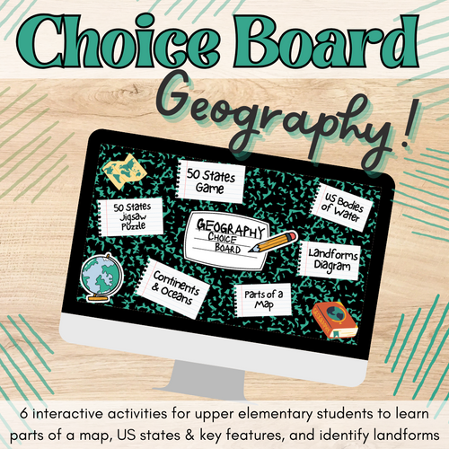 Geography Choice Board | MrsPhillipsN5th
