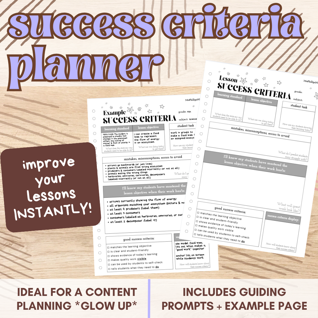 Success Criteria Planner