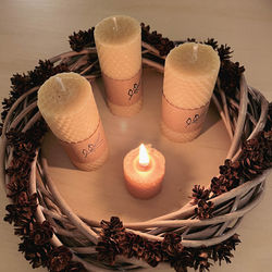 Beeswax candle. Hand made by my murmur creations.