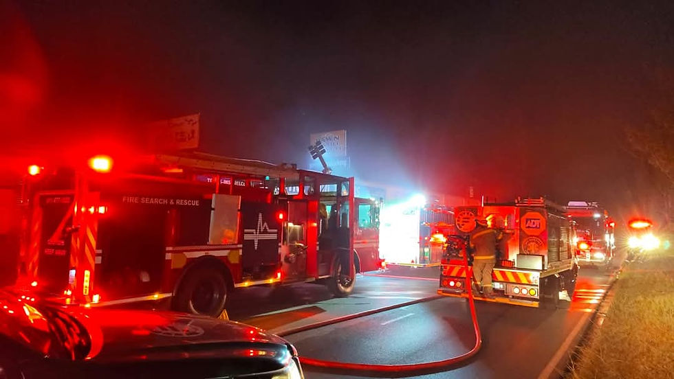 SCP Private Fire Search And Rescue on site of the fire in Newlands