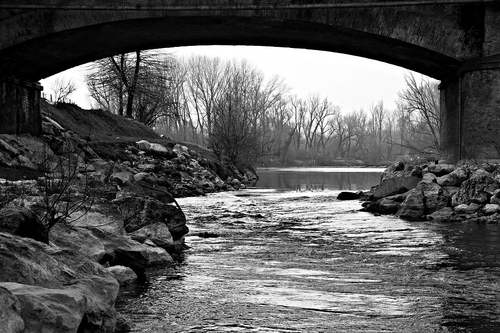 A river runs through it